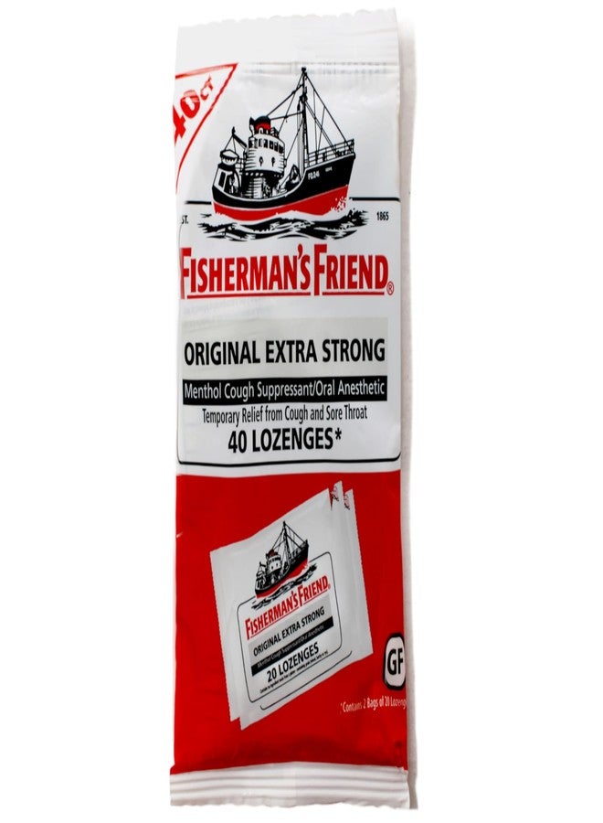 Gamenote Fisherman's Friend Original Extra Strong Menthol Cough Suppressant Lozenges - 40 ct, Pack of 3 - Image 3